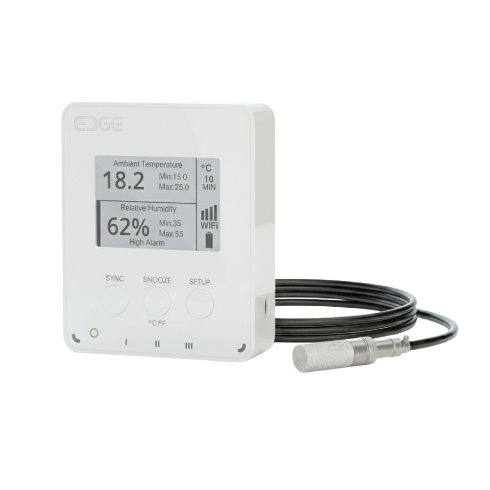 EDGE Essential Plus humidity and temperature monitor